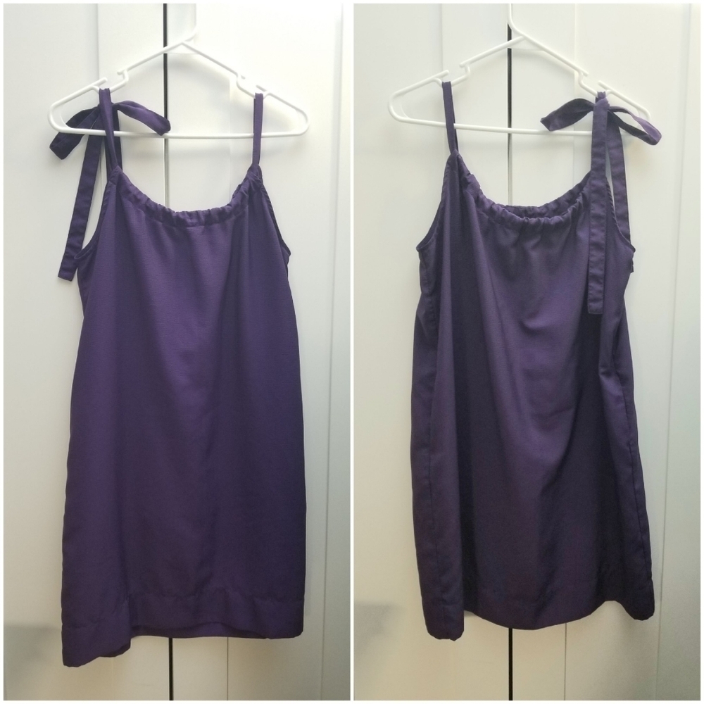 Old  Navy Purple Summer Mini Dress/ Tunic  Medium with Adjustable Strap